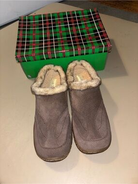 Charlies Brown Faux-Fur Lined Slip-On Clogs